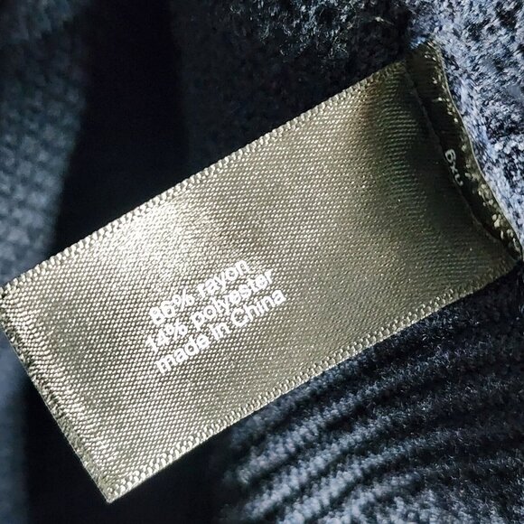 LANE BRYANT Solid All Dark Blue Open Knit Pullover Dress Womens Size 14/16 - Picture 6 of 7